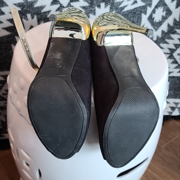 Preloved Suede Strappy Peeptoe Stillettos - Picture 4 of 4